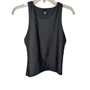 Victoria's Secret‎ On Point Black Monogram Jacquard Racerback Tank Top Medium